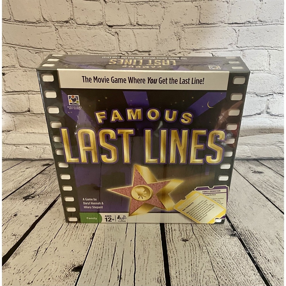 New‎ Sealed Famous Last Lines by Discovery Bay Board Games Movies Family